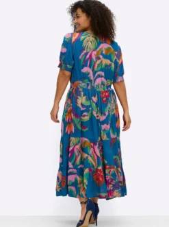 Sommerkleid mit tropischem Print
