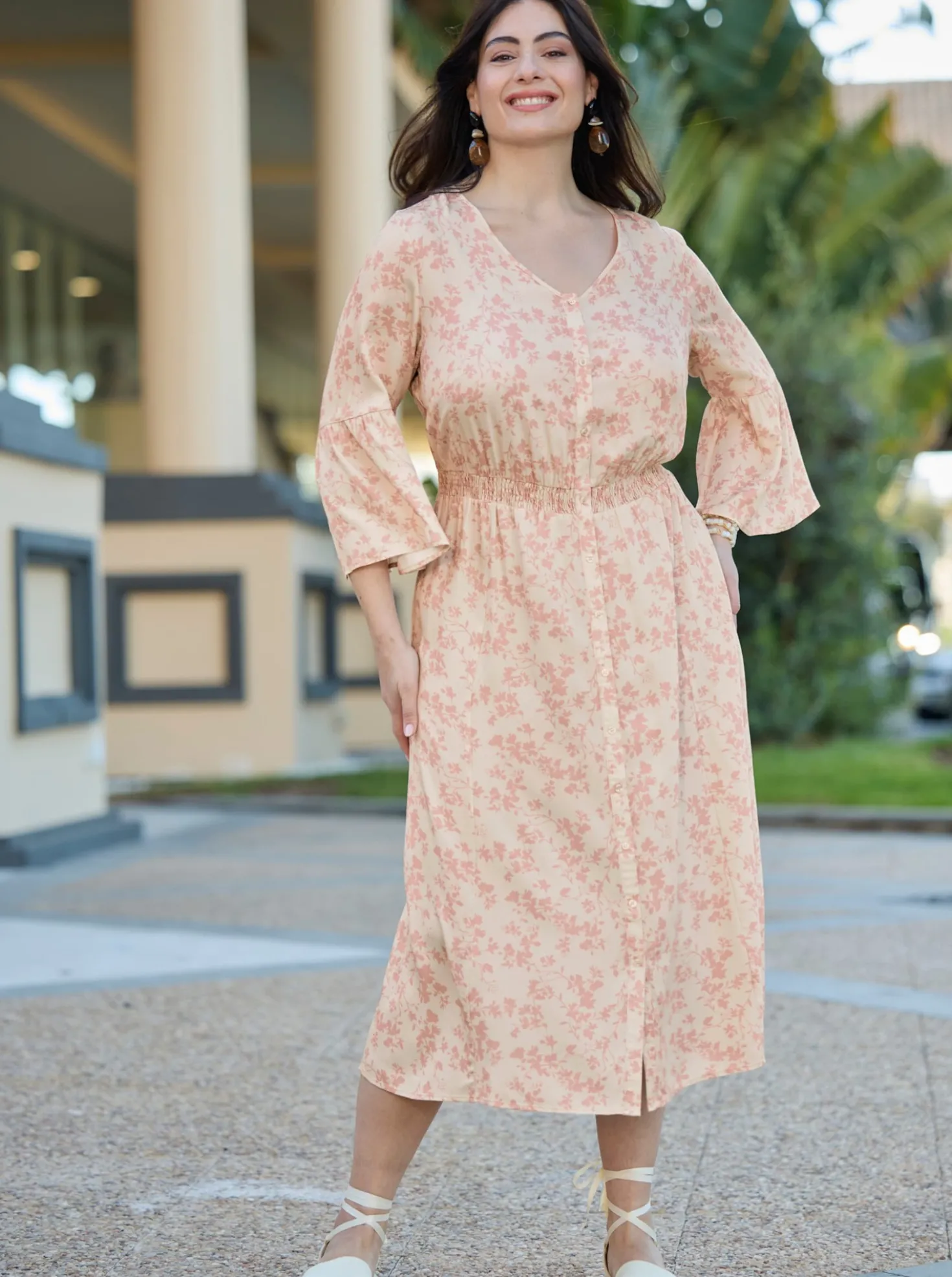 Sommerkleid mit Volantärmeln