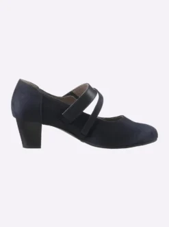 Spangenpumps mit Klettverschluss
