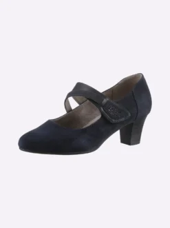 Spangenpumps mit Klettverschluss