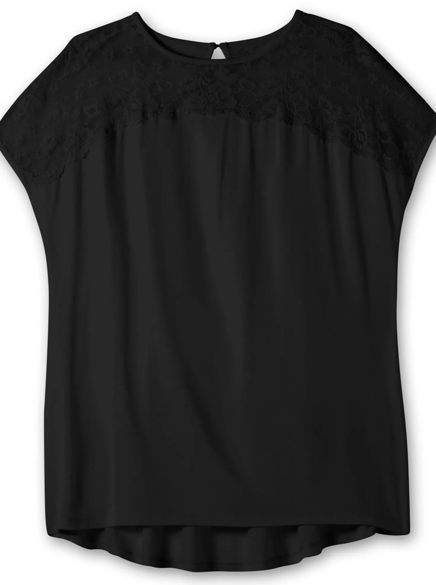 Spitzenshirt in A-Linie