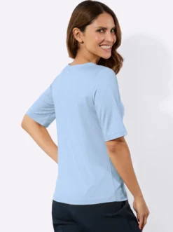 Spitzenshirt mit längerem Kurzarm