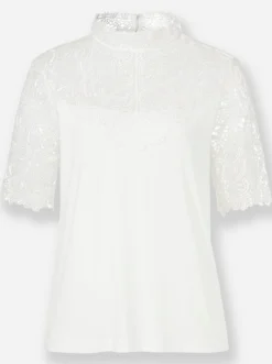 Spitzenshirt mit Ornamenten