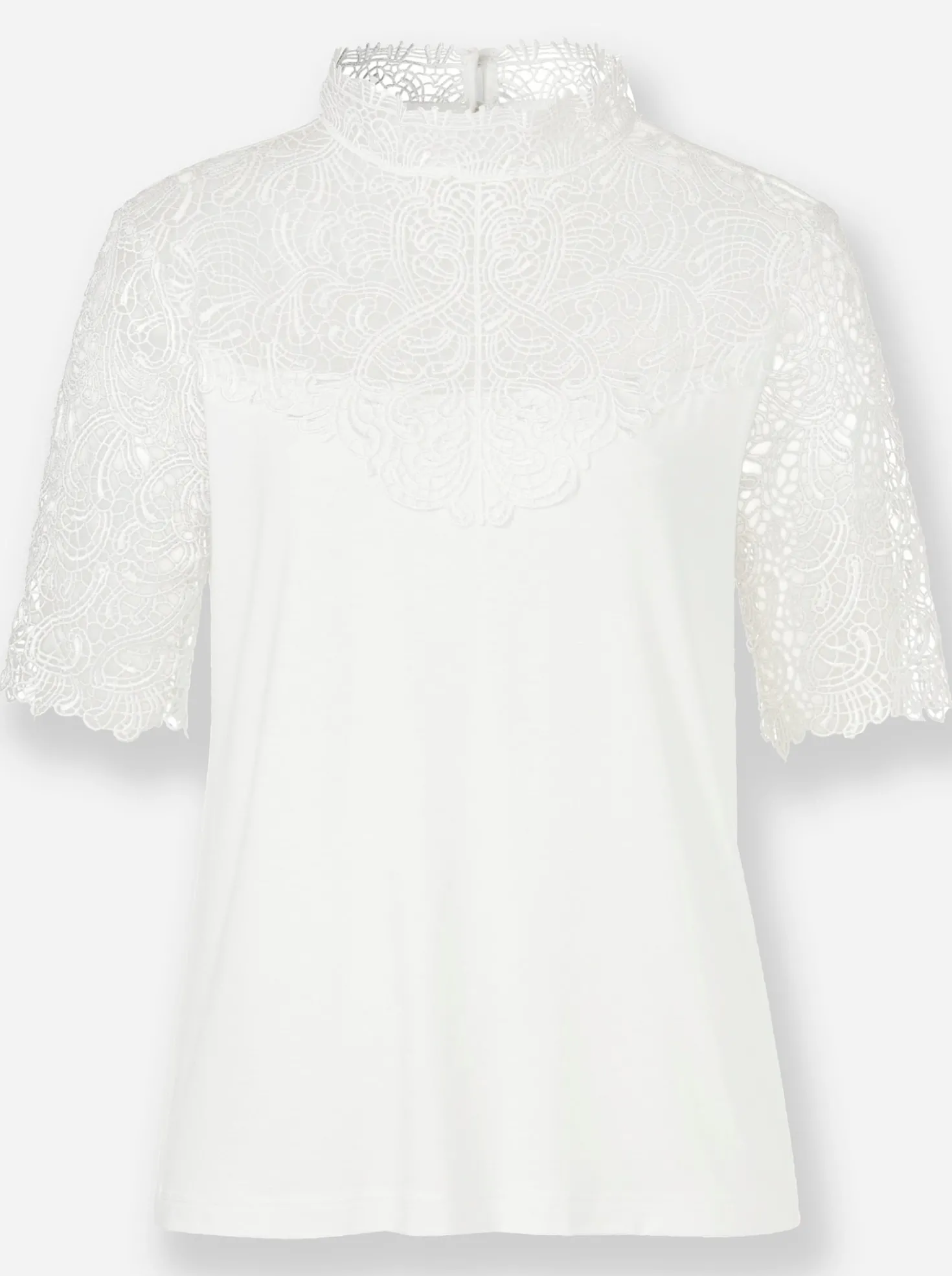 Spitzenshirt mit Ornamenten
