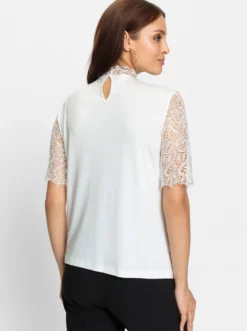 Spitzenshirt mit Ornamenten