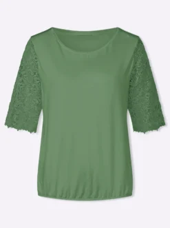 Spitzenshirt mit 95% Viskose