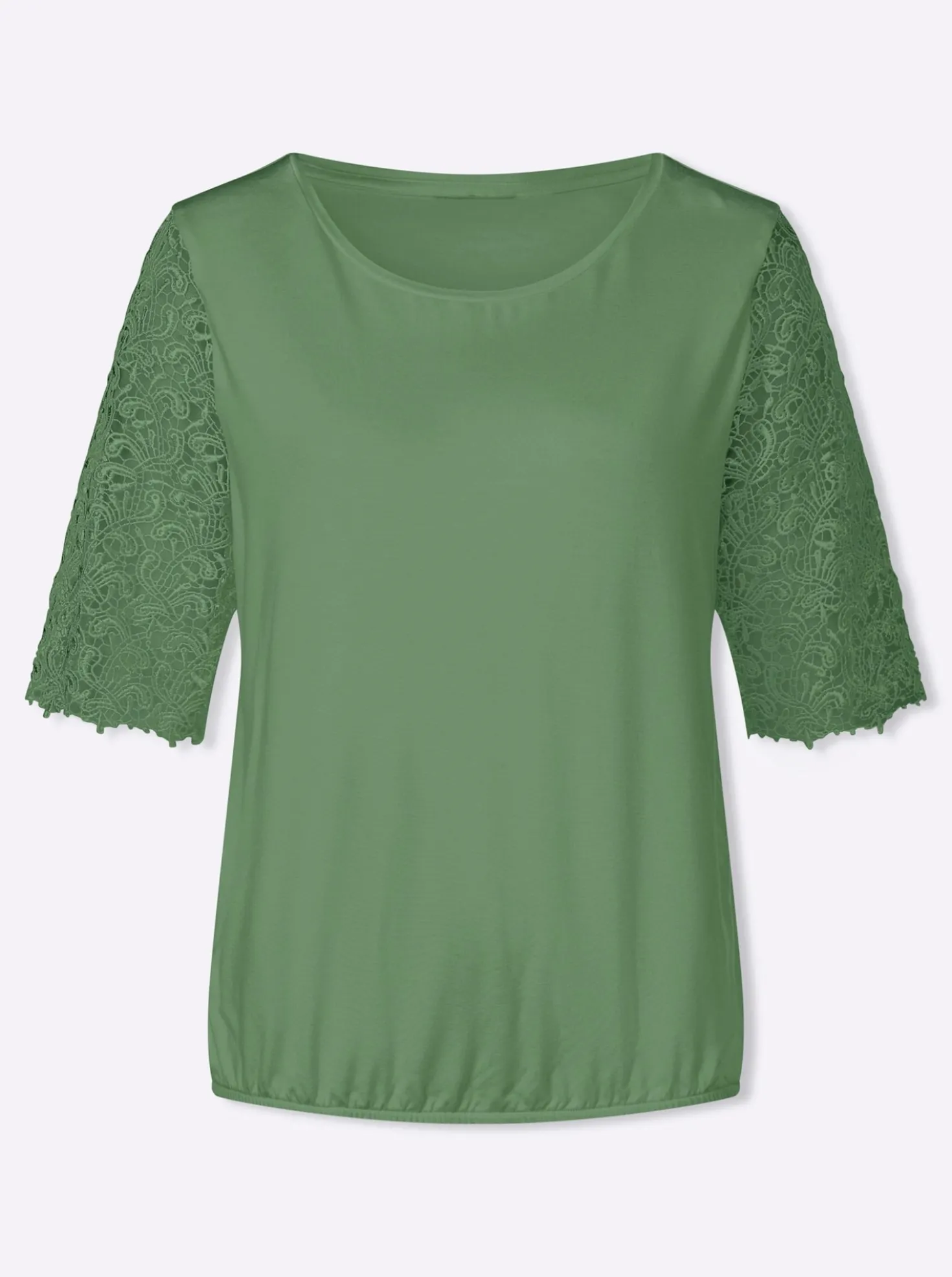 Spitzenshirt mit 95% Viskose