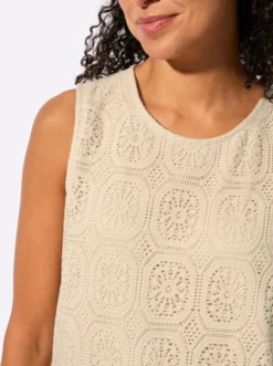 Spitzentop mit Jersey-Futter