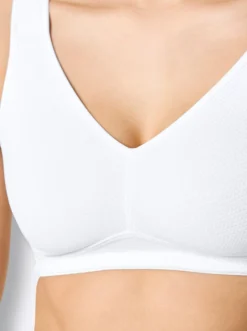 Sport-BH ohne Bügel mit Netzstruktur