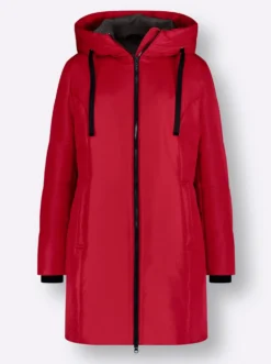 Stark wärmende Longjacke mit Steppmuster