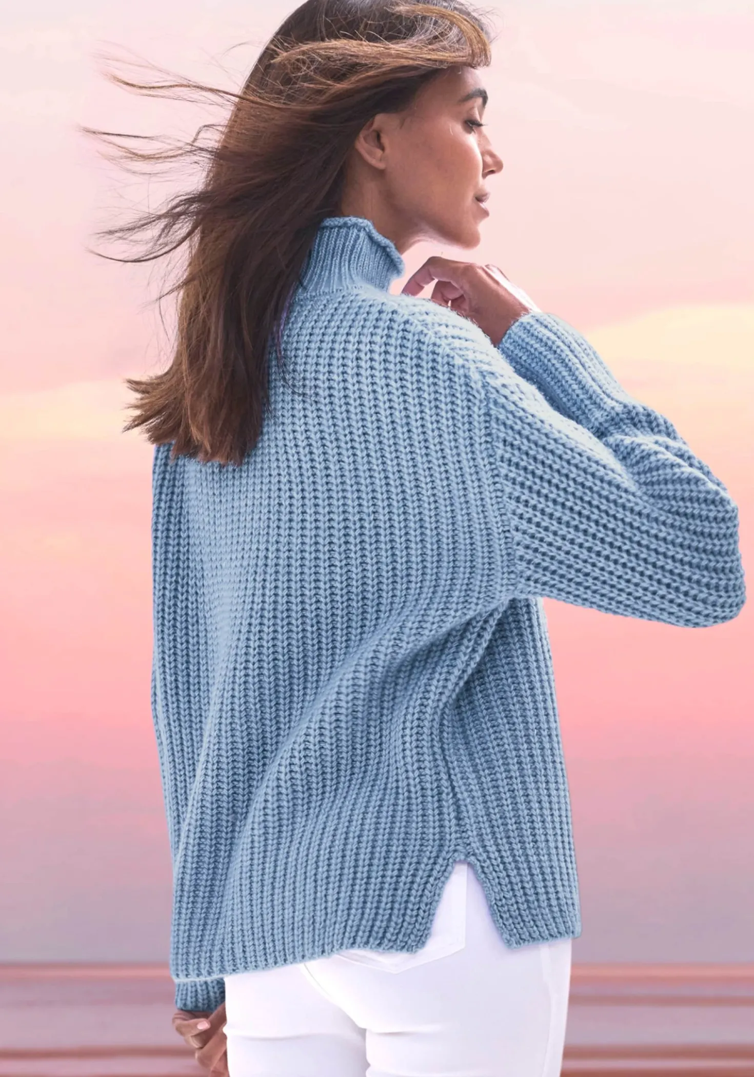Stehkragenpullover