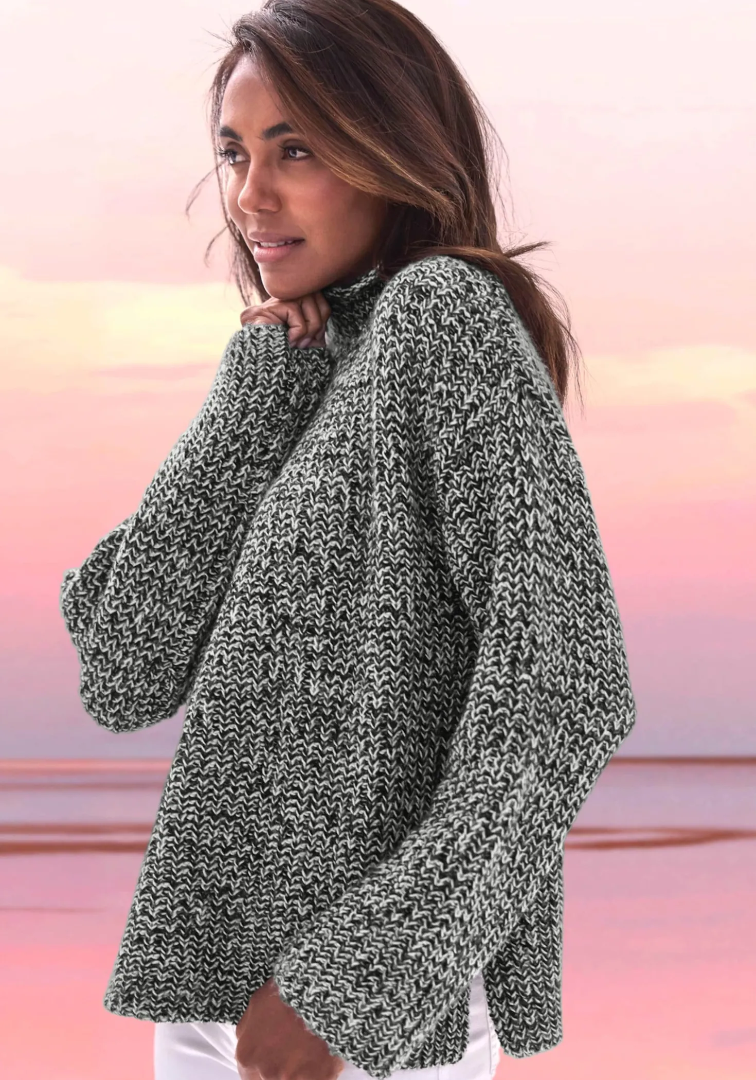 Stehkragenpullover