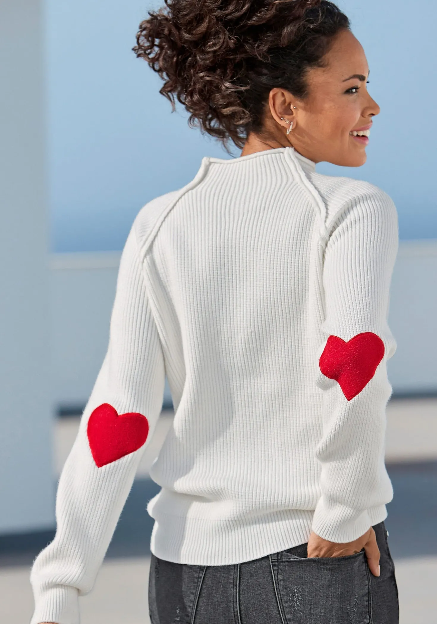 Stehkragenpullover