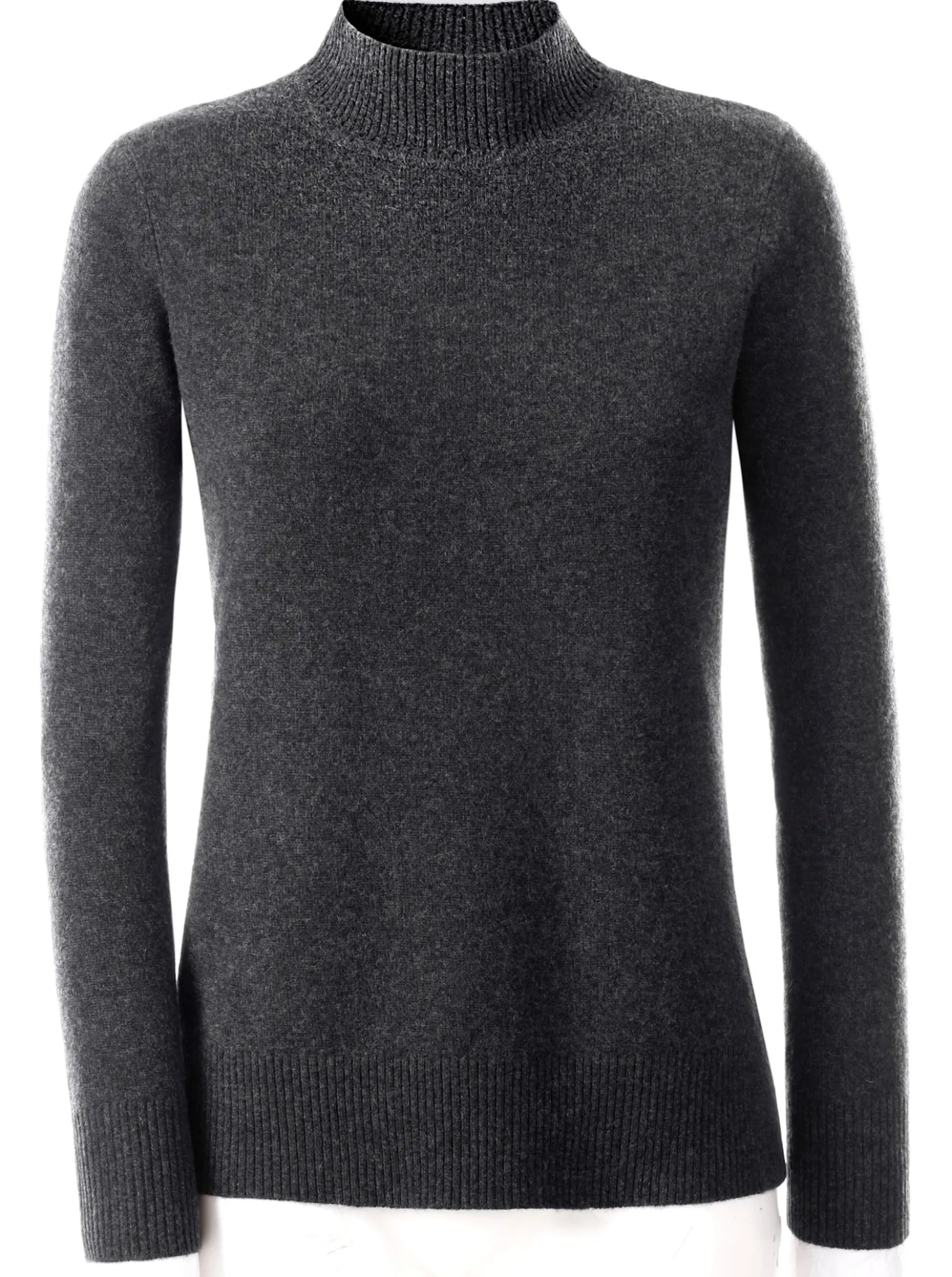Stehkragenpullover aus reinem Kaschmir