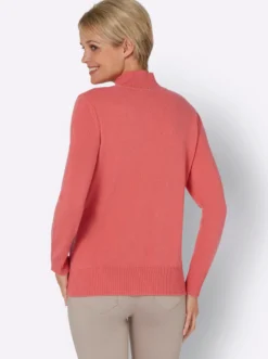 Stehkragenpullover aus reinem Kaschmir
