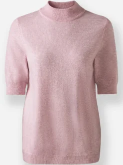 Stehkragenpullover aus reinem Kaschmir