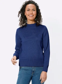 Stehkragenpullover mit Baumwolle
