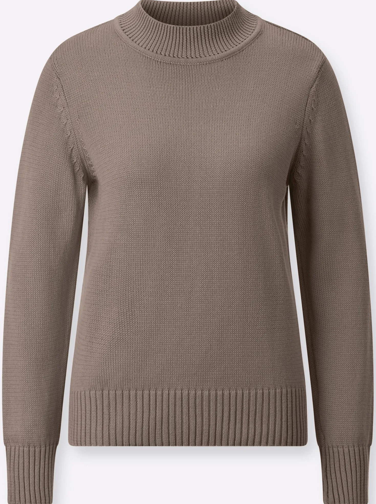 Stehkragenpullover mit Baumwolle