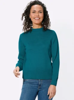 Stehkragenpullover mit Baumwolle