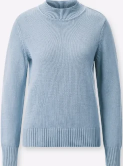 Stehkragenpullover mit Baumwolle