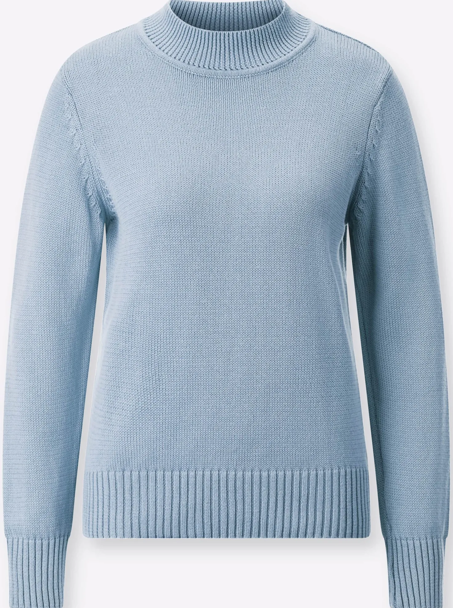 Stehkragenpullover mit Baumwolle