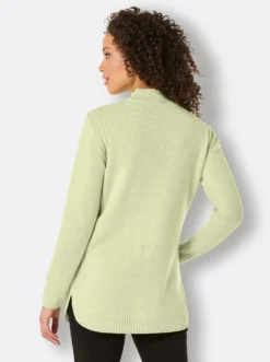 Stehkragenpullover Mit seitlichen Einsätzen