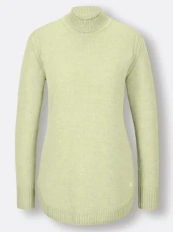 Stehkragenpullover Mit seitlichen Einsätzen