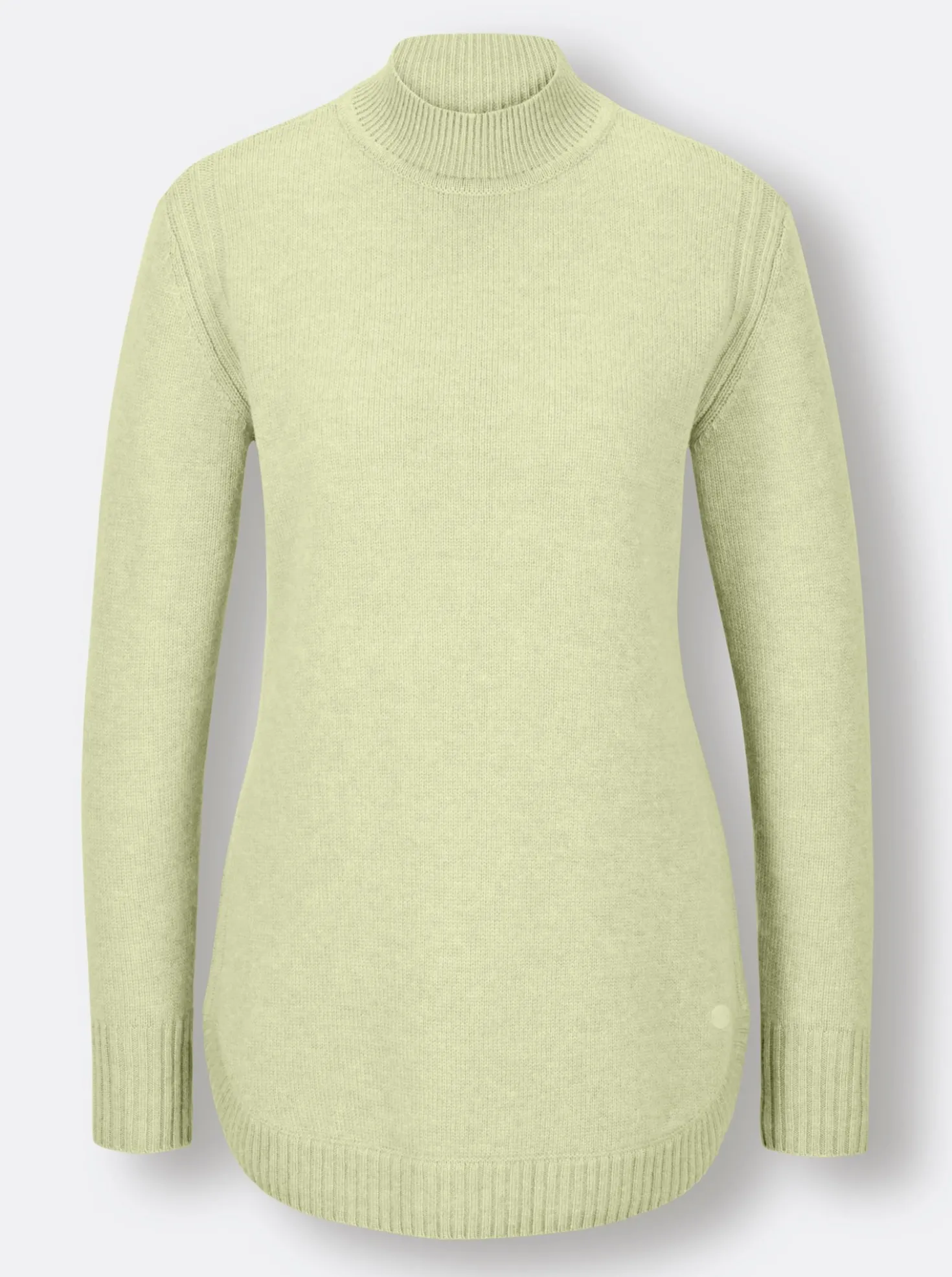 Stehkragenpullover Mit seitlichen Einsätzen