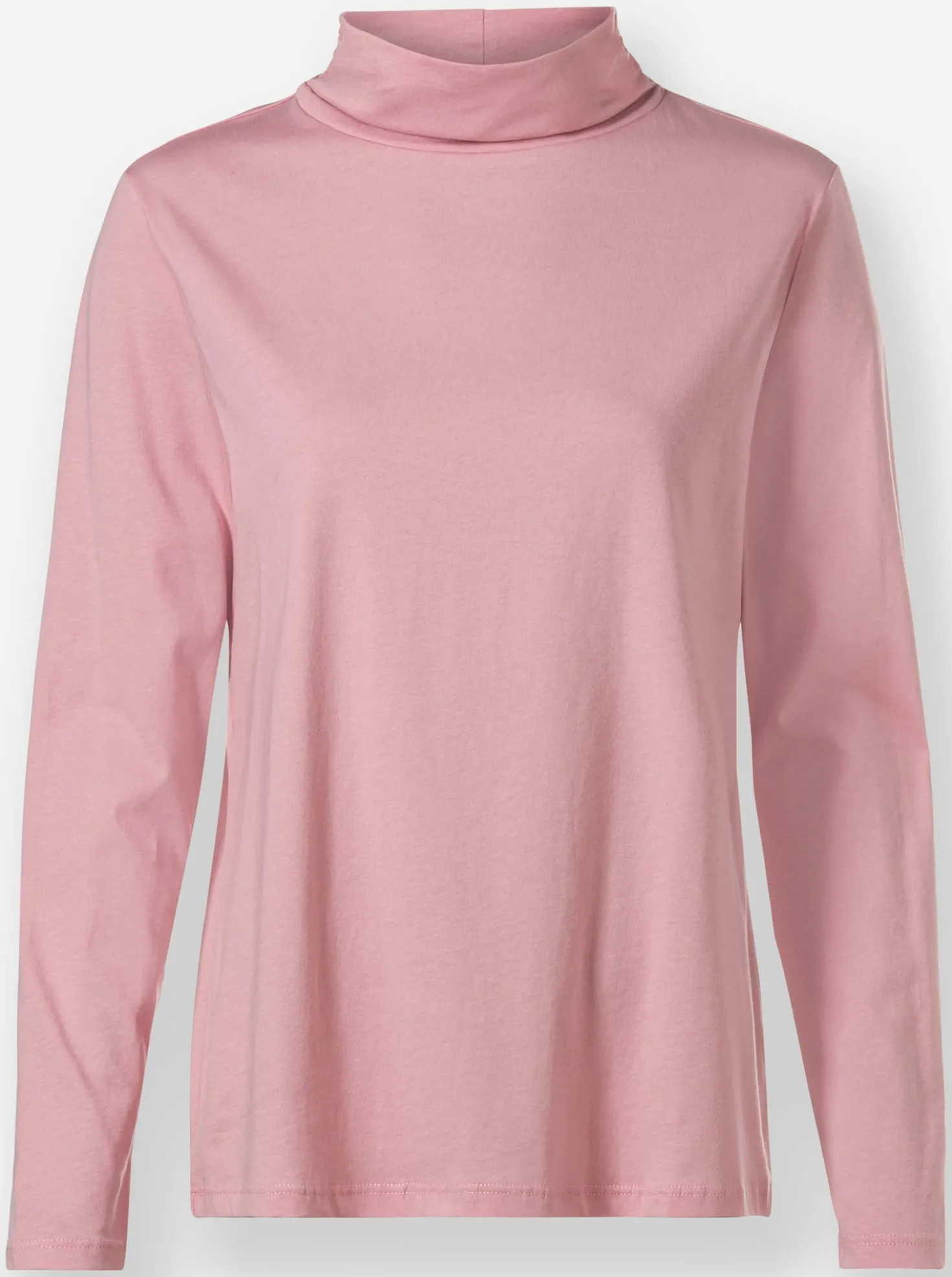 Stehkragenshirt aus Baumwoll-Stretch-Qualität