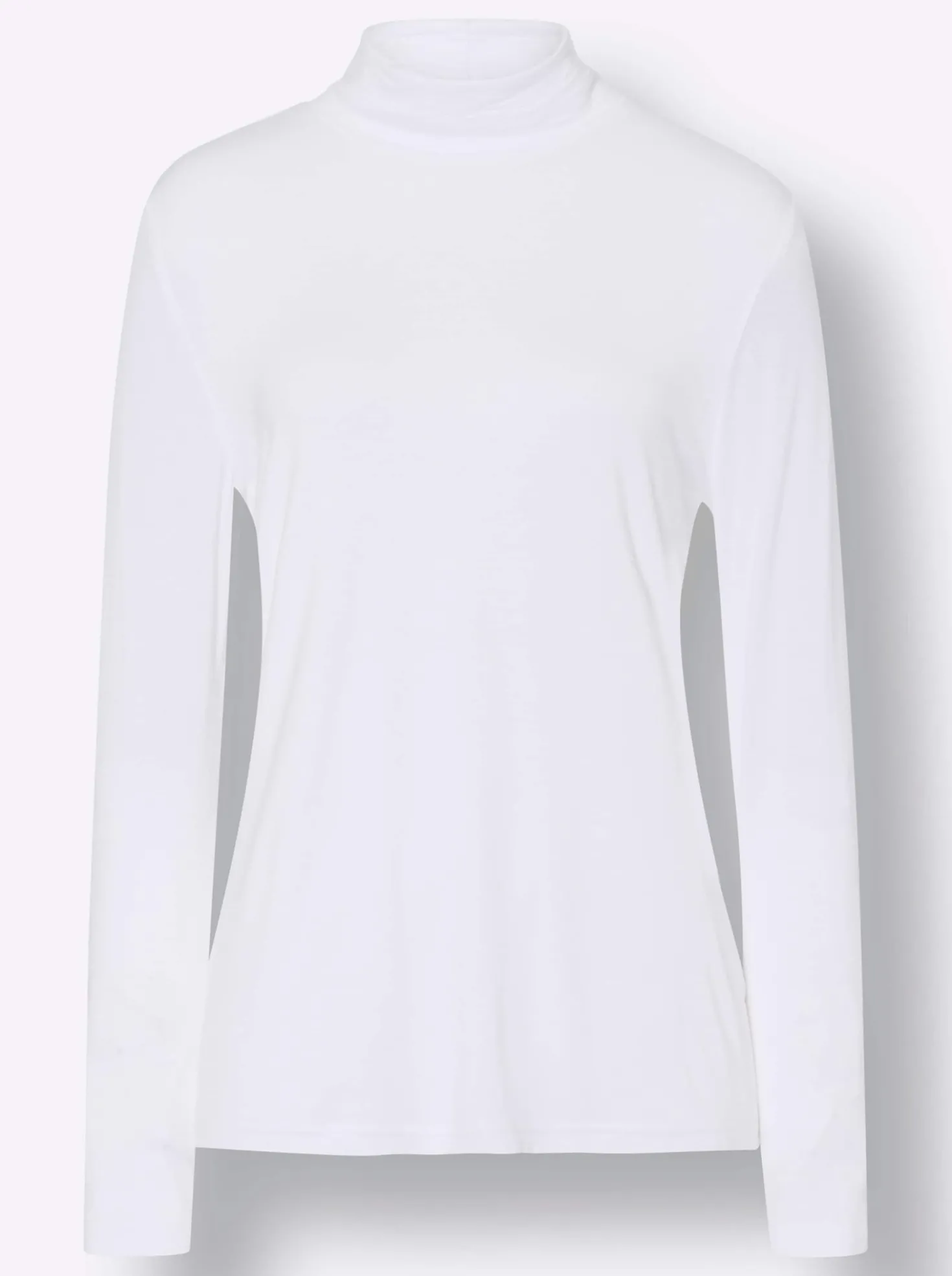 Stehkragenshirt in Viskose-Qualität