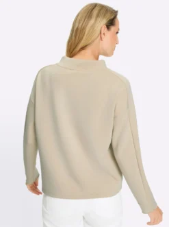Stehkragenshirt mit Tunnelzug