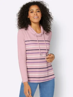 Stehkragenshirt mit Tunnelzug