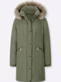 Steppjacke mit abnehmbarer Kapuze