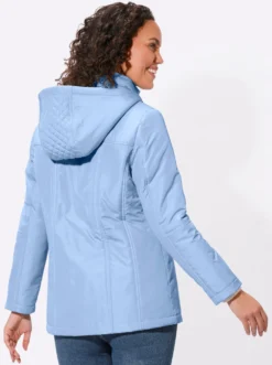 Steppjacke mit abnehmbarer Kapuze