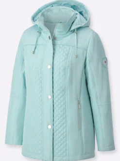 Steppjacke mit abnehmbarer Kapuze