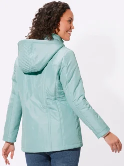 Steppjacke mit abnehmbarer Kapuze