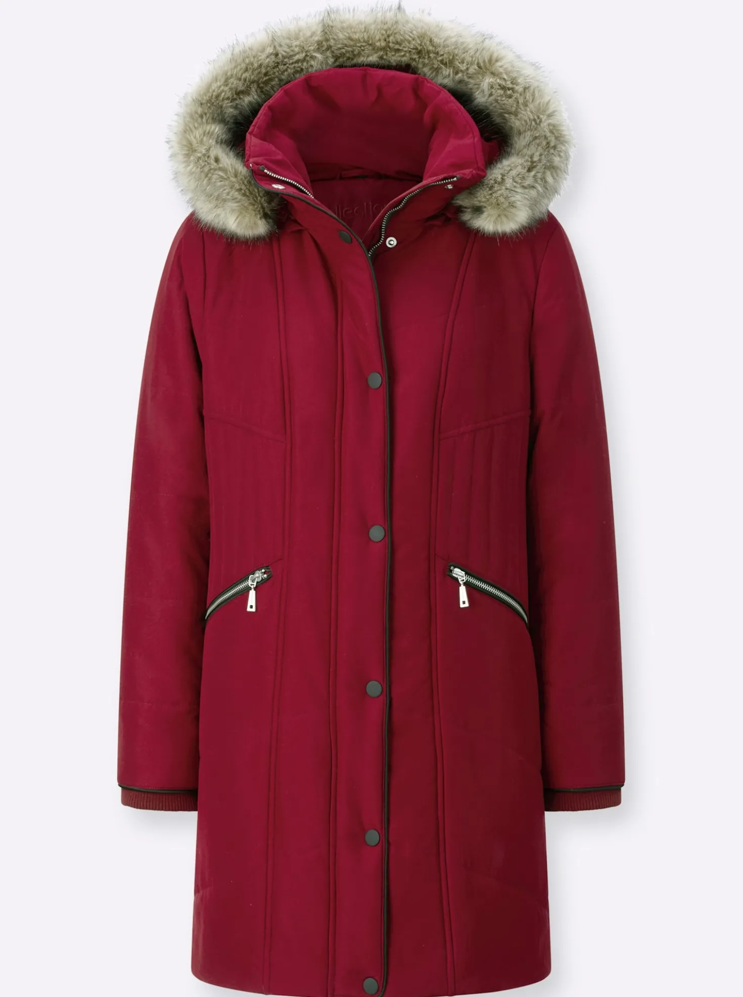 Steppjacke mit abnehmbarer Kapuze