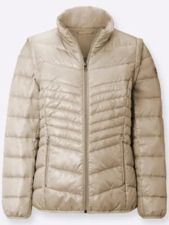 Steppjacke mit abzippbaren Ärmeln