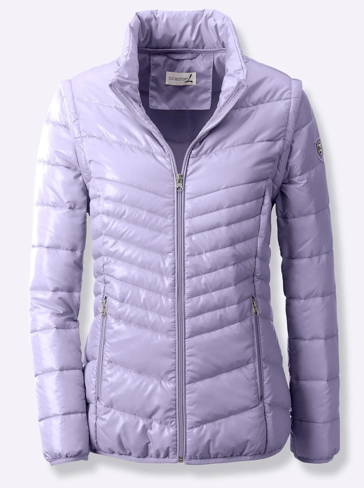 Steppjacke mit abzippbaren Ärmeln