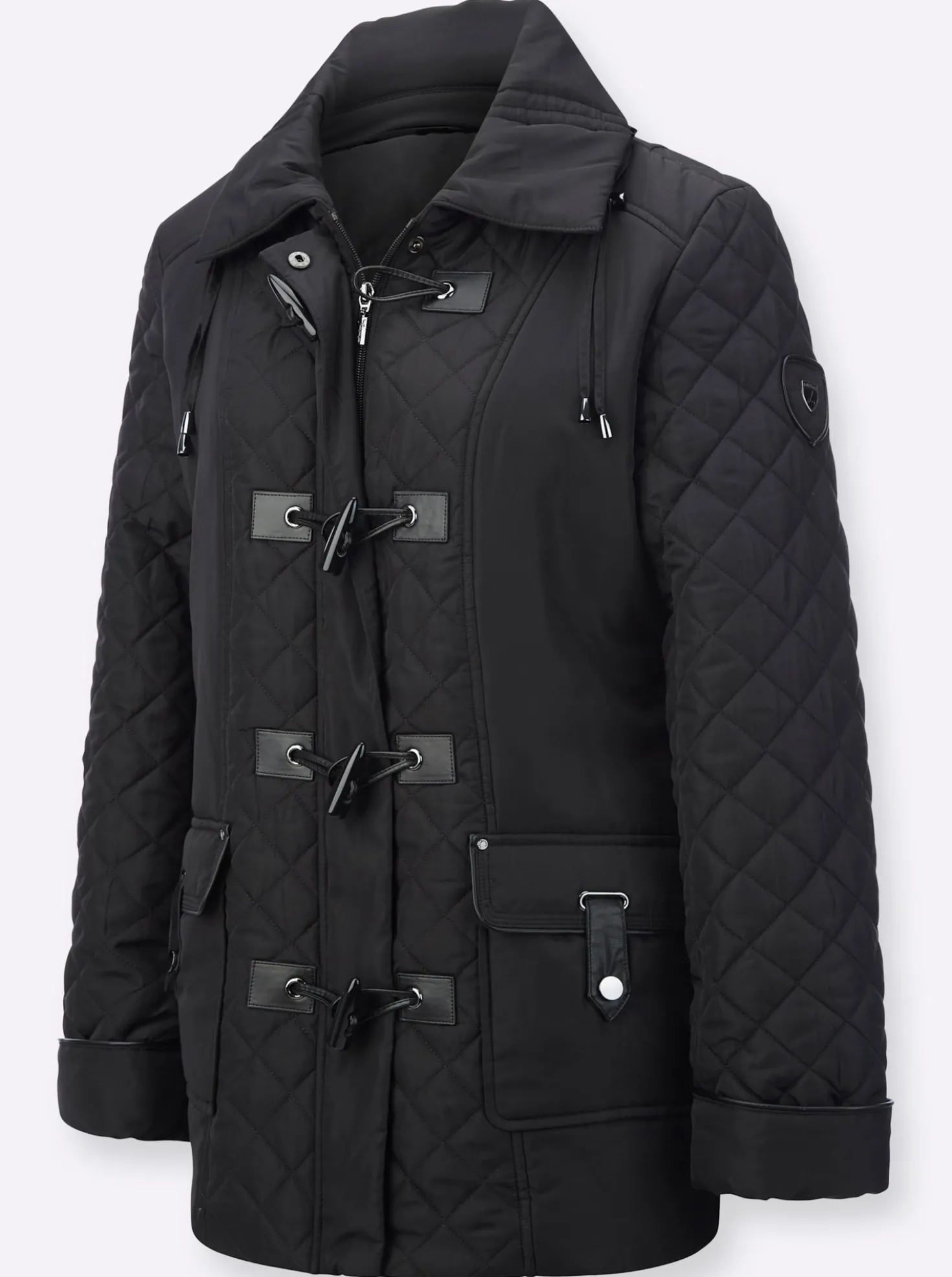 Steppjacke mit aufgesetzten Pattentaschen