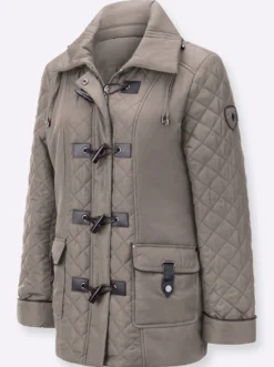 Steppjacke mit aufgesetzten Pattentaschen