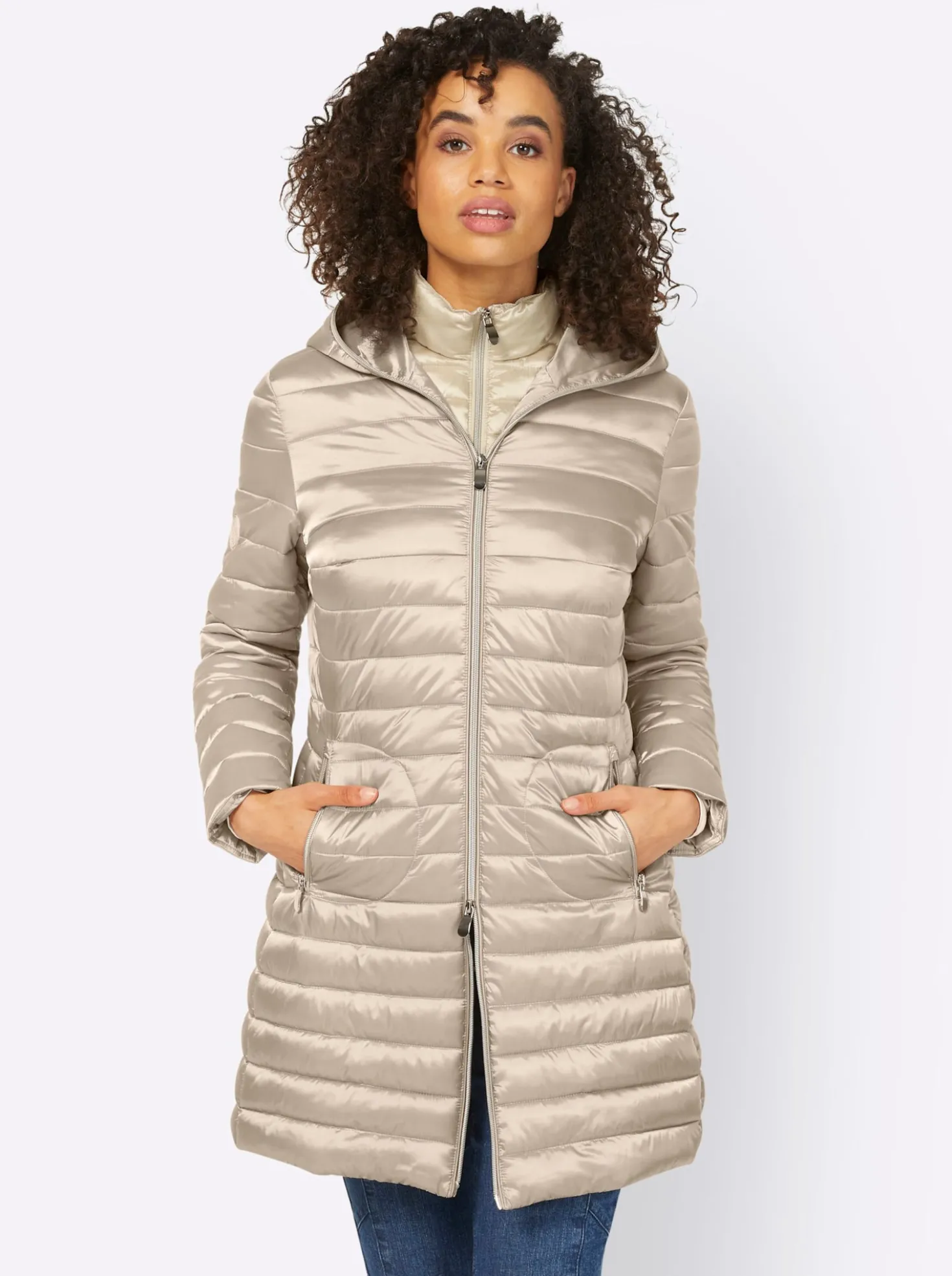 Steppjacke mit herausnehmbarem Einsatz