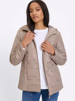 Steppjacke mit Kapuze