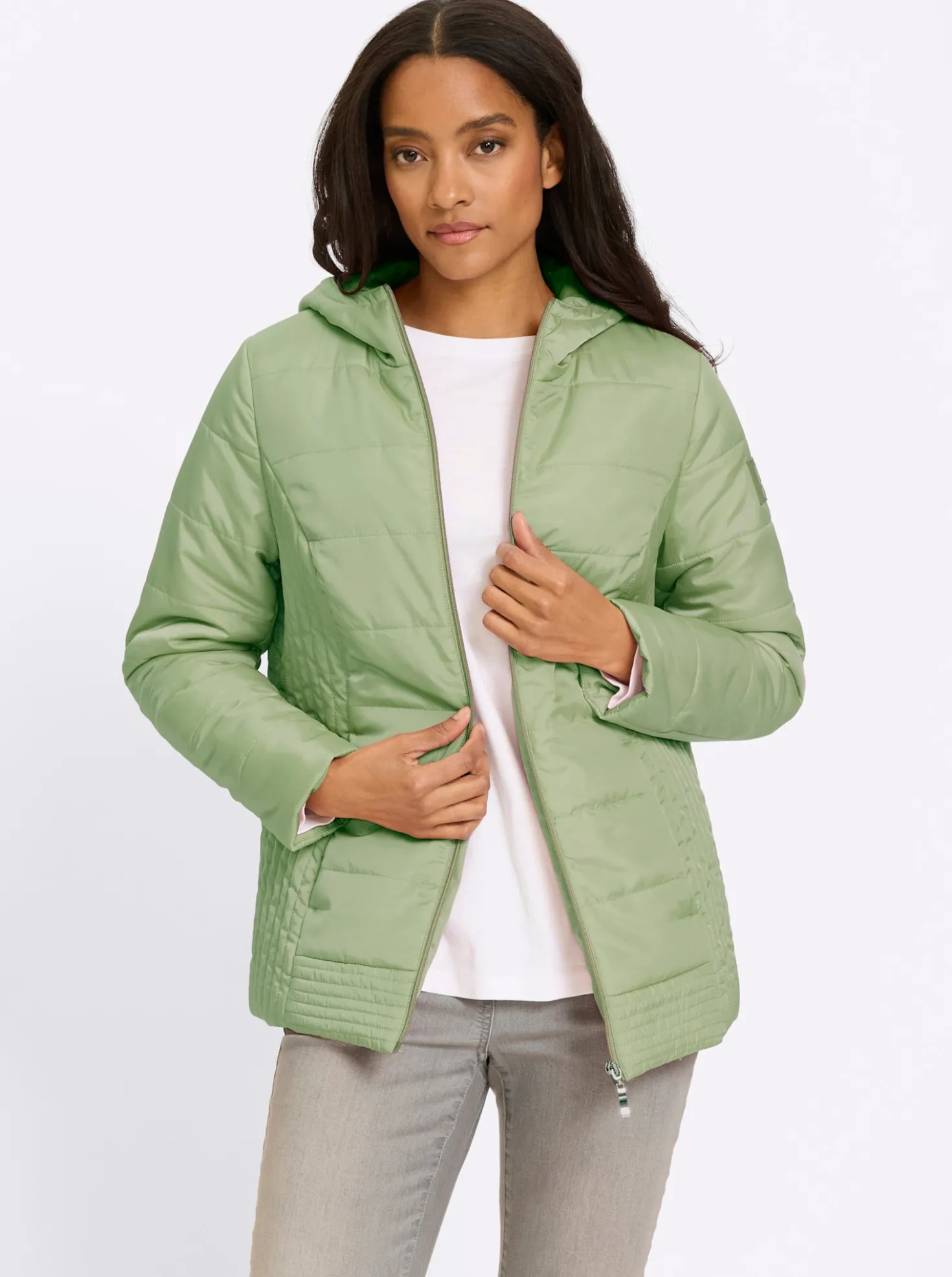 Steppjacke mit Kapuze