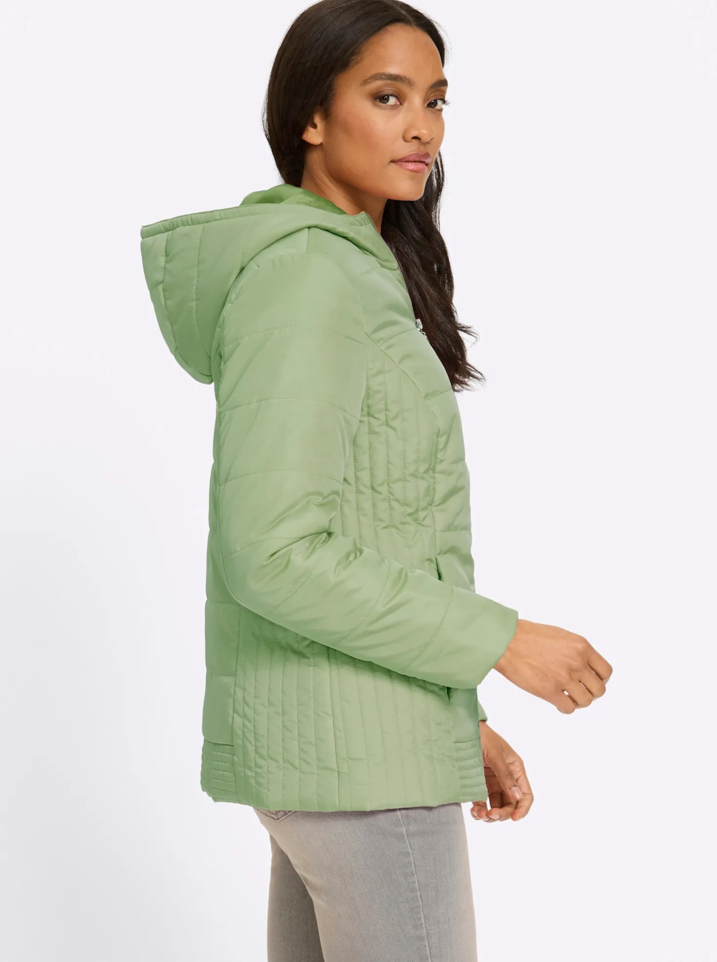 Steppjacke mit Kapuze