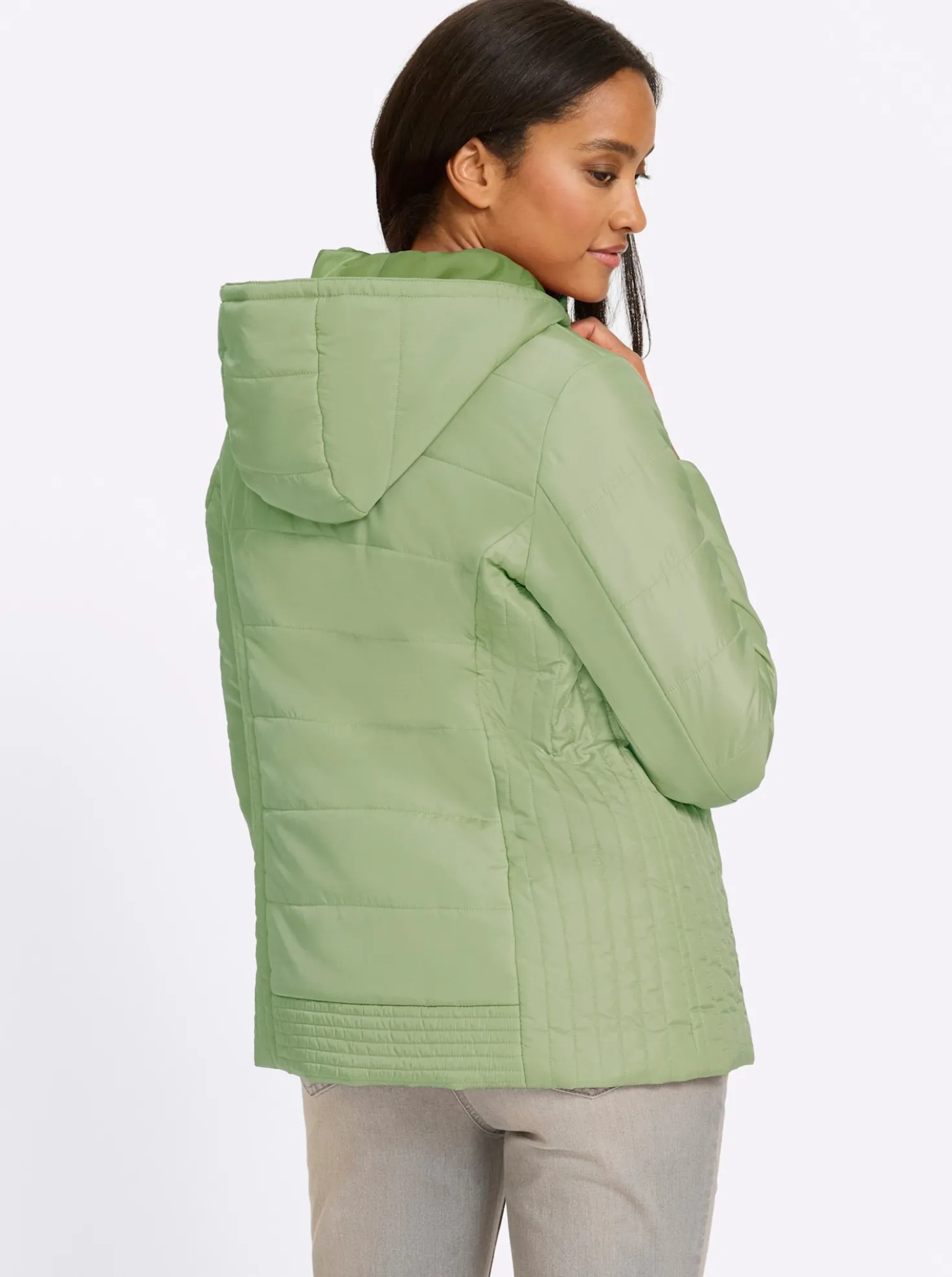 Steppjacke mit Kapuze