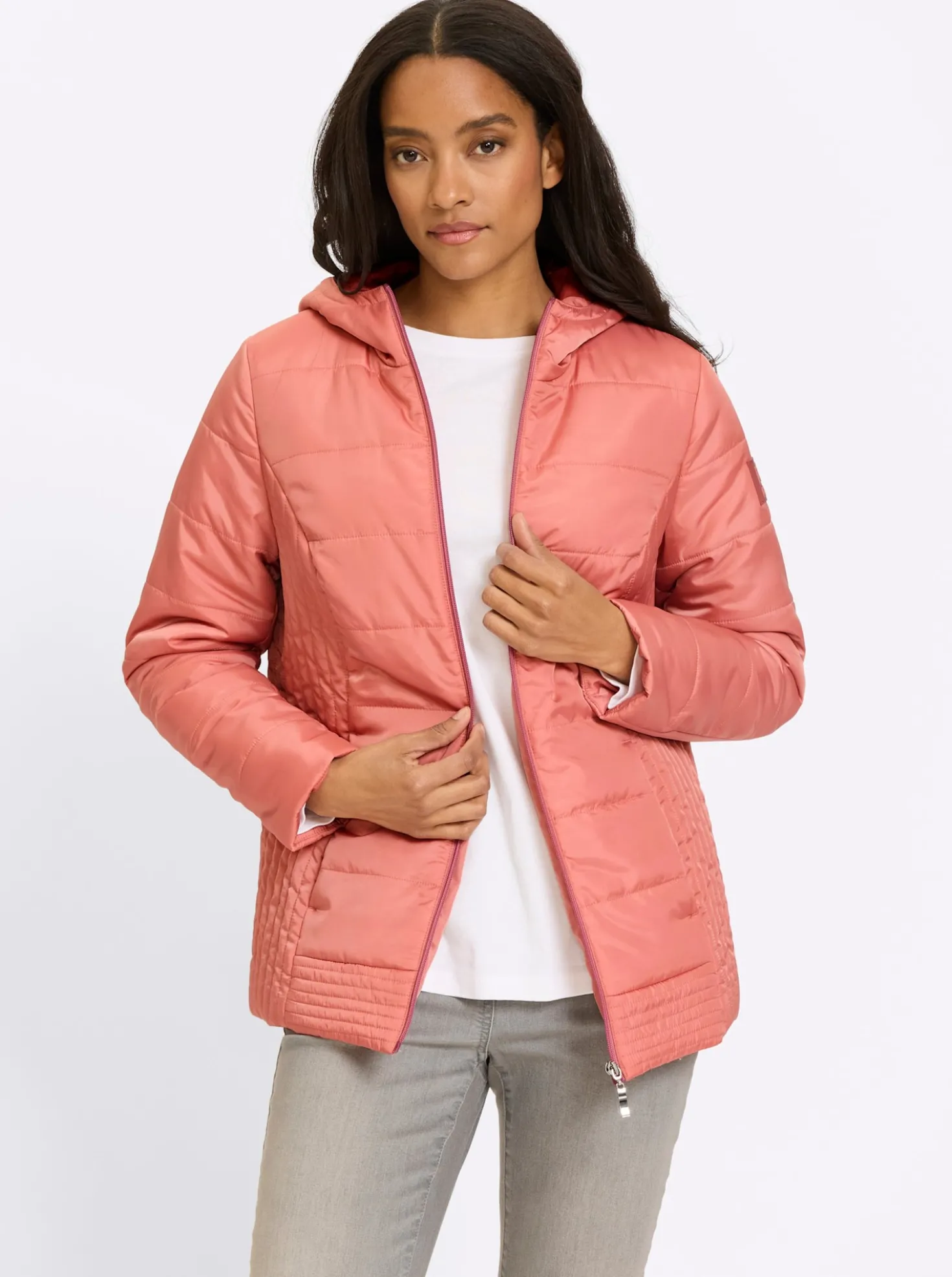 Steppjacke mit Kapuze