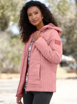 Steppjacke mit Kapuze
