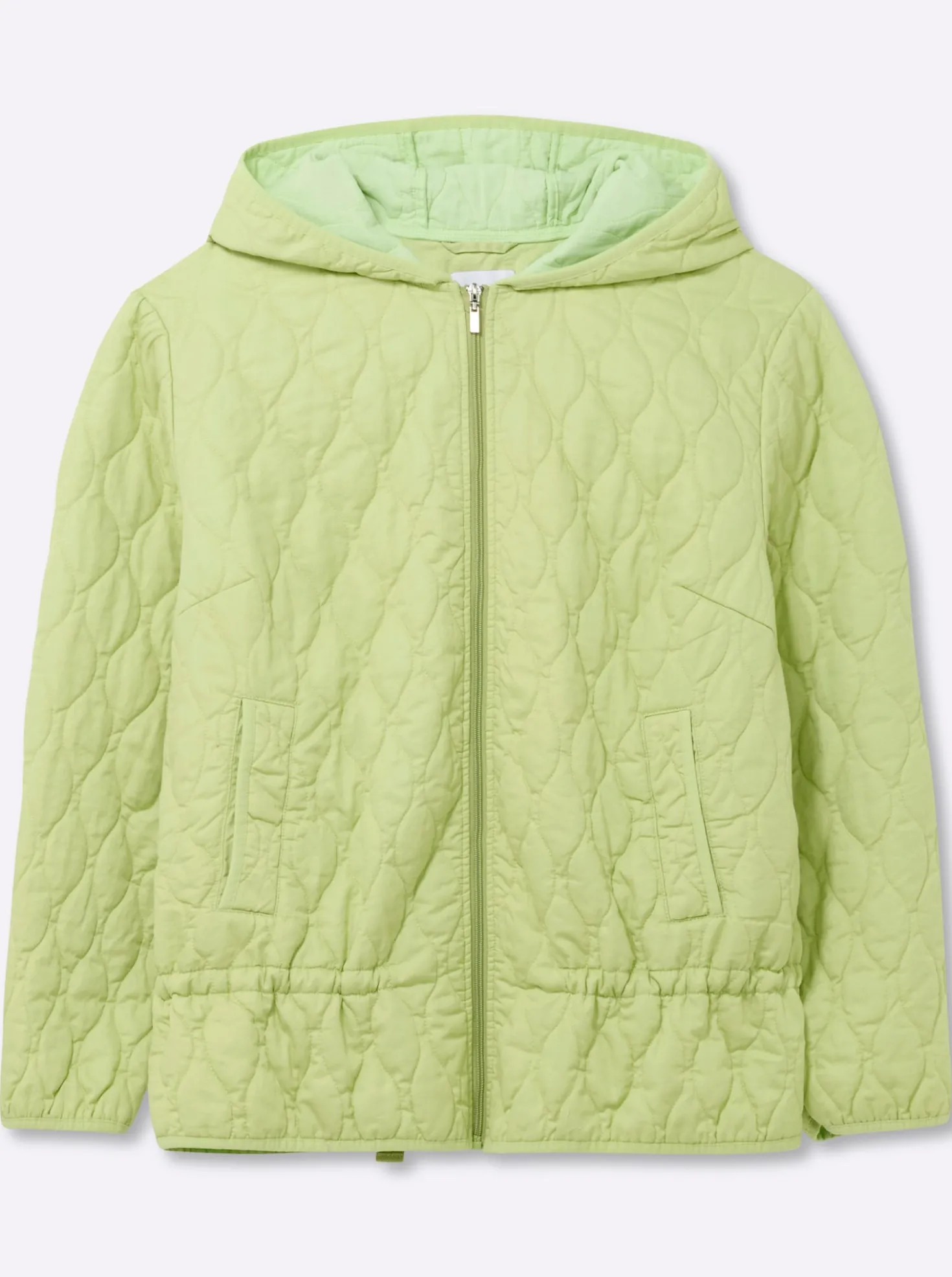 Steppjacke mit Kapuze und Kordelzug