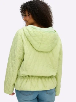 Steppjacke mit Kapuze und Kordelzug